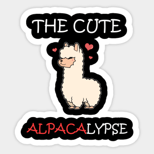 Alpacalypse Llama Alpaca Funny Sticker